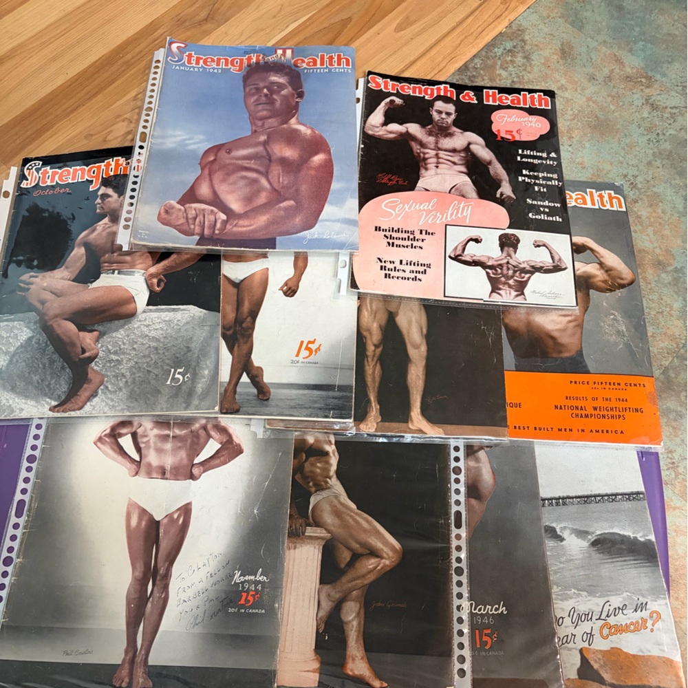 Strength and Health magazines from 1949-1946